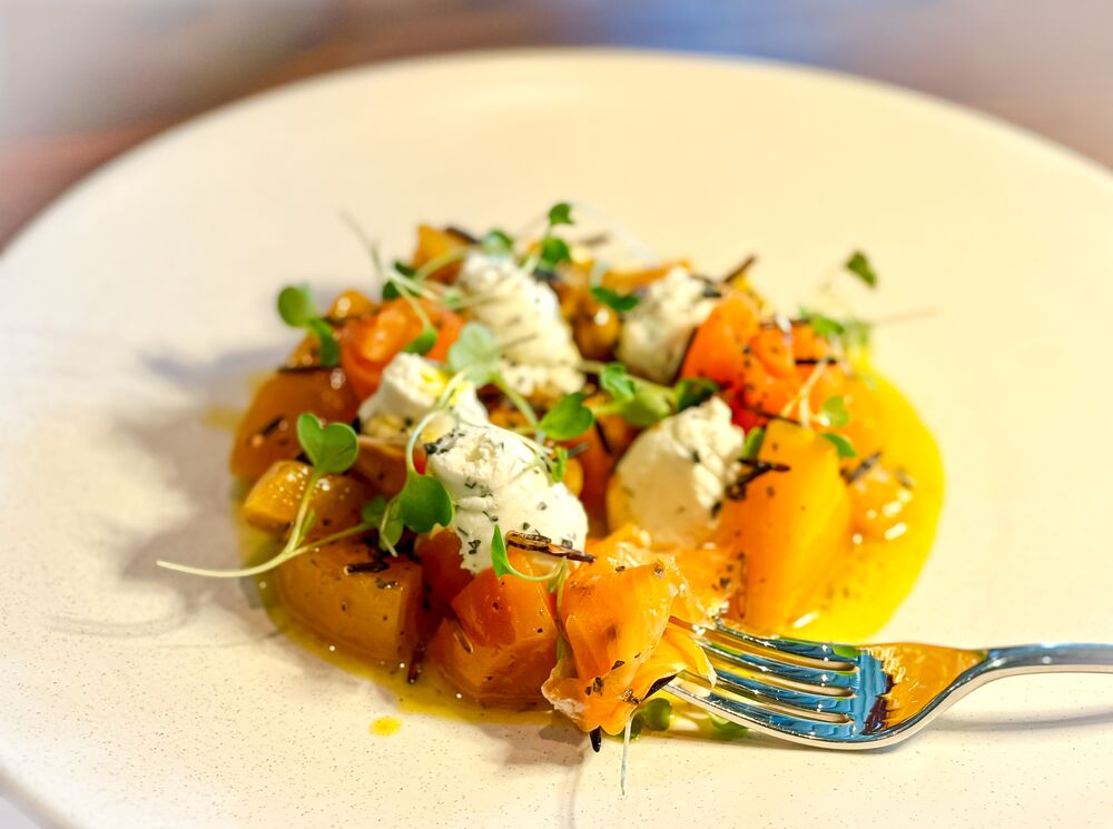 Wild Trout Gravlax at Good Folk in Banff National Park.